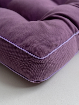 Подушка на стул с бортом / Сиреневый