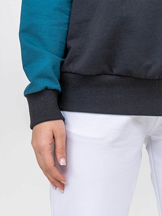 Женская толстовка мод.1763/2* / Морской