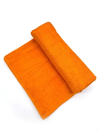 Полотенце махровое Туркмения без бордюра / Оранжевый (orange pepper) 400 гр/м2