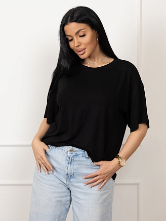 Женская футболка мод.2159/1 / Черный