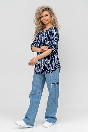 Женская туника 36741 / темно-синий