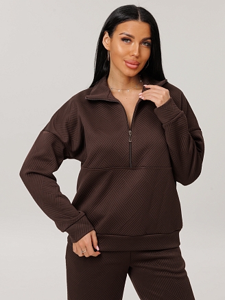 Женский костюм К-225(ТрЖ) / Темно-коричневый