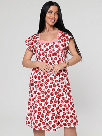 Женская ночная сорочка М-059 / Вишни