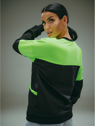 Женская кофта Цунами / Зеленый