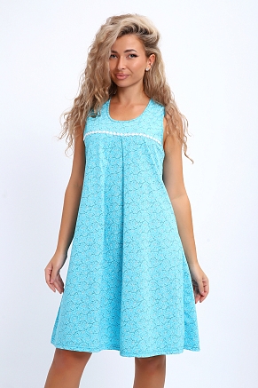 Женская сорочка 30138 / бирюза