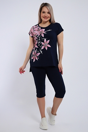 Женский костюм Азалия 497 / Темно-синий