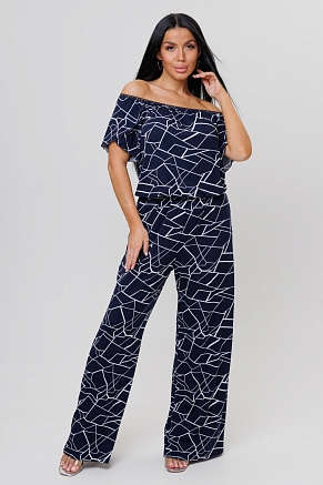 Женский комбинезон с брюками 2191/1 / Синий