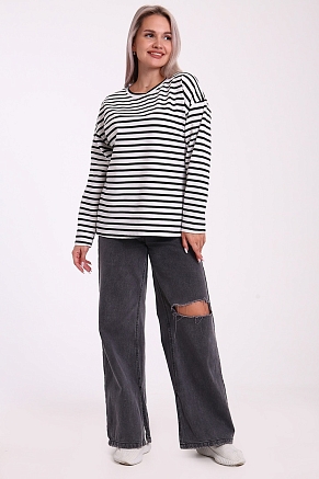 Женский лонгслив 731 / Черный