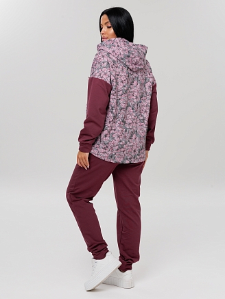 Женский костюм К-194(Фут) / Бордовый