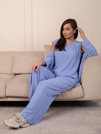 Женский костюм мод.2142/4 / Голубой