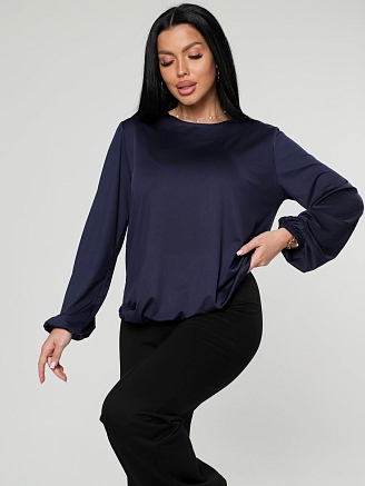 Женская блуза Мирея / темно-синий