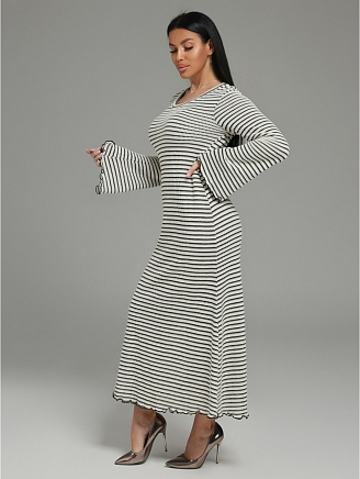 Женское платье Амелия / Бело-черный