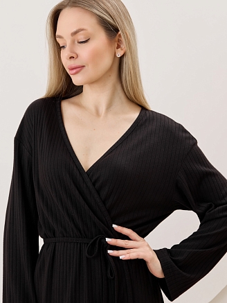 Женский кардиган-кимоно Эвила-1 / чёрный