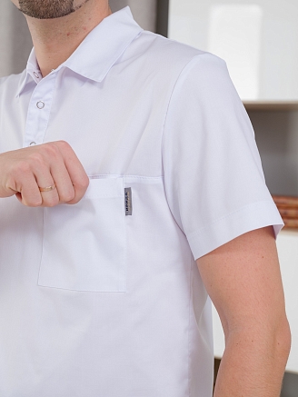 Поло медицинское мужское М-287-0 Элит-145 / Стрейч