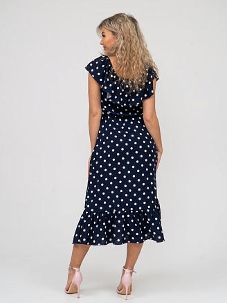 Женское платье мод.1382 / Синий