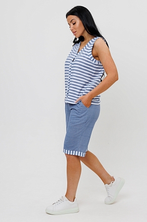 Женский костюм с бермудами 1967/1 / Синий