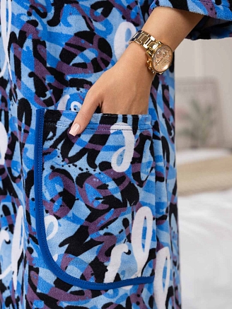 Женский халат мод.1981/3 / Синий