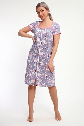 Женский халат 85037 / серый