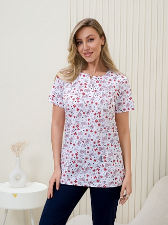 Рубашка медицинская женская М-281(ST13) Элит-145 / Стрейч