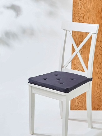 Подушка на стул Юстина / Графит
