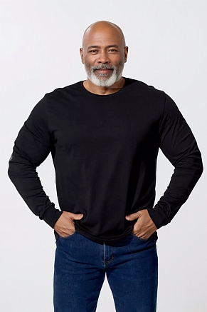 Футболка унисекс 14403 с дл.рукавом / черный