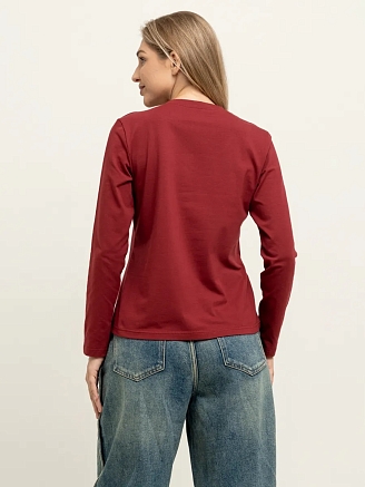 Женская футболка "Милана" / Бордовый арт. к1284бр