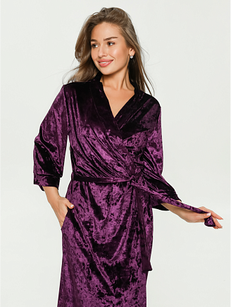 Женский халат Топаз / Баклажан