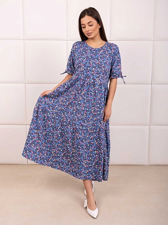 Женское платье мод.1872/21 / Синий