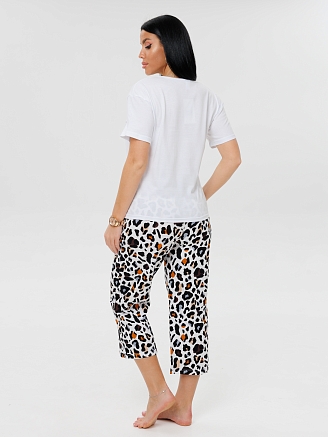 Женская пижама П-67(К) / Белый (надписи)