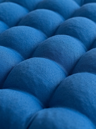 Подушка на стул с гречневой лузгой / Василёк