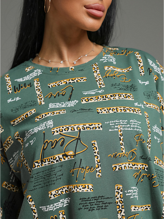 Женское платье-футболка Вега / Хаки