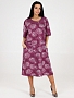 Женское платье РЕТРО ПлК-757 / Розы на бруснике