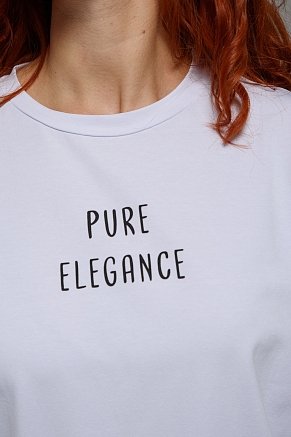 Женский лонгслив 8516 / белый+Pure