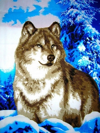 Полотенце банное вафельное №33 / Сумерки