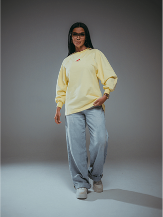 Женский свитшот Символ / Желтый