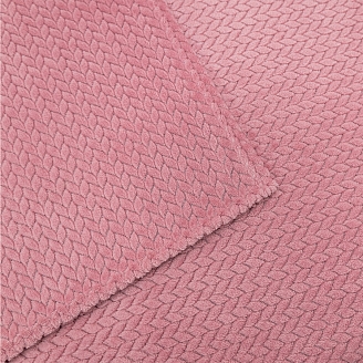 Покрывало Happy Family велсофт зигзаг г/к №21 Брусничный