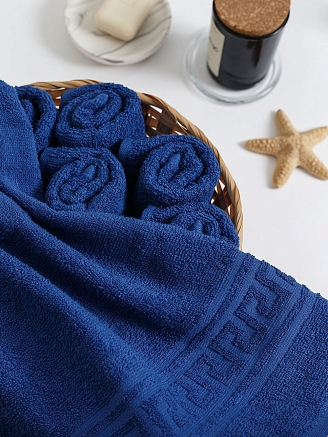 Полотенце махровое г/к Узбекистан 380 гр/м2 / 706-ярко-синий