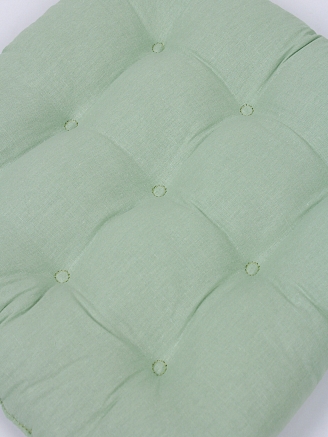 Комплект подушек на стул с завязками (бязь) 2 шт. / Оливковый