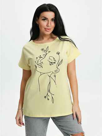 Женская футболка Ариадна / Лимонный