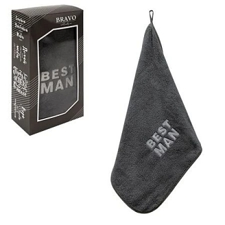 Полотенце НВ Азарт м9008_11 S / Серый