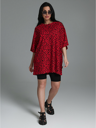 Женская футболка Ирбис / Красный