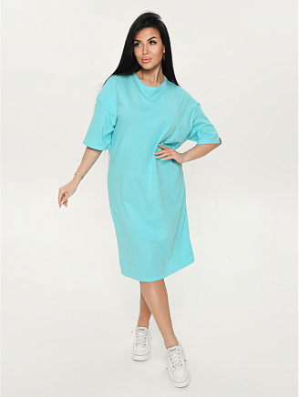 Женское платье-футболка Салли / Бирюза