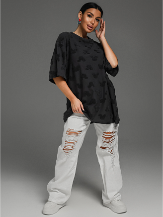 Женская футболка Ирбис / Махра, серый