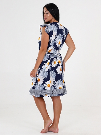 Женский халат Нина ХК-826 / Крупные ромашки