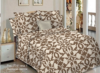 Постельное белье бязь Ф-ка Красная талка / Льняной цветок рис. 7741