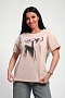 Женская футболка 85660 / бежевый