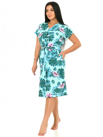 Женский халат М-120 / листья