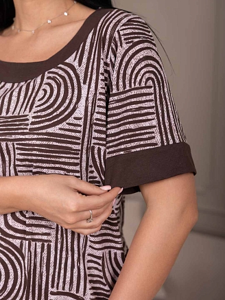 Женский костюм мод.2143/1 / Коричневый