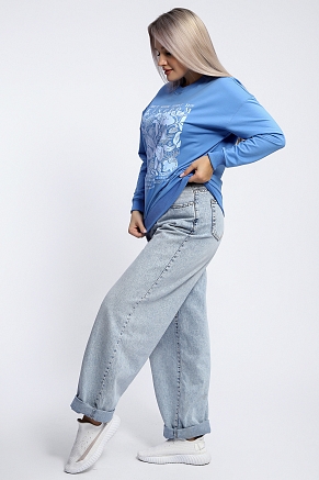 Женская толстовка 80048 / голубой