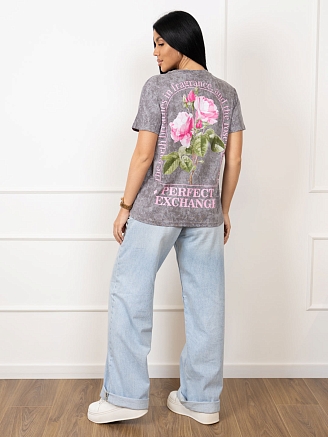 Женская футболка мод.2156/2 / Светло-серый